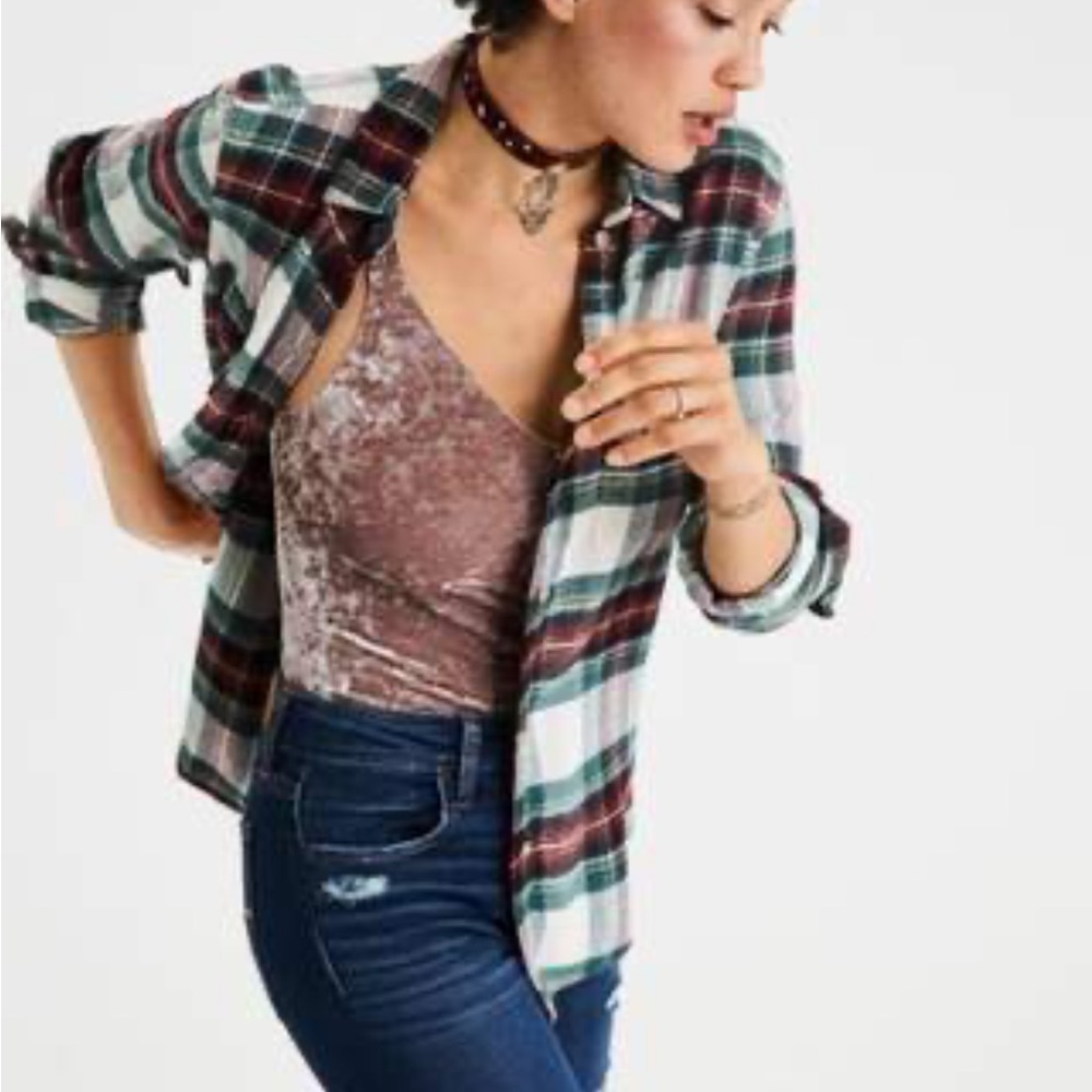 American Eagle "Ahh-Mazingly Soft" Plaid Flannel Women’s Size Small